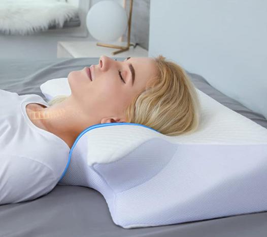 Sleep Memory Pillow Butterfly Memory Foam Neck Pillows Contoured Sleep For Neck Pain Relief Stomach Support Comfortable Pillow