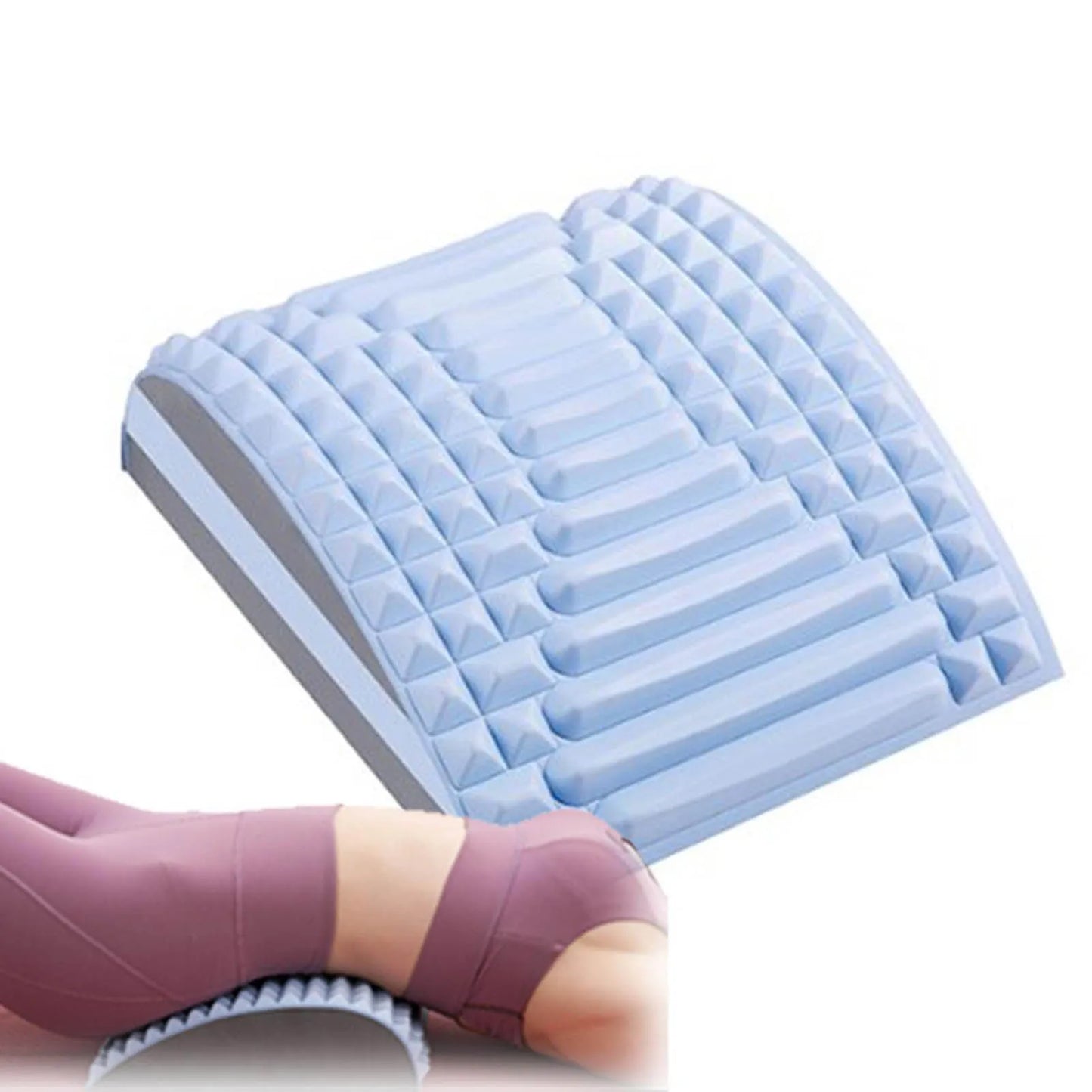Back Stretcher Back Cracker Back Cracking Device Spine Deck Back Board Lumbar Stretcher for Lower Back Pain Relief